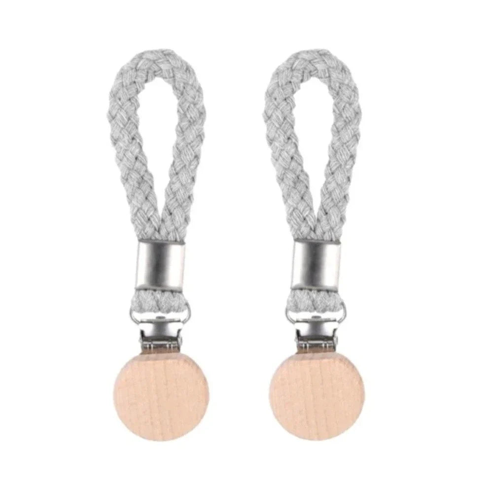 2 Pcs Multifunctional Towel Hanger Clips with Cotton Loops and Stainless Steel Hooks for Kitchen, Bathroom and Home Organization