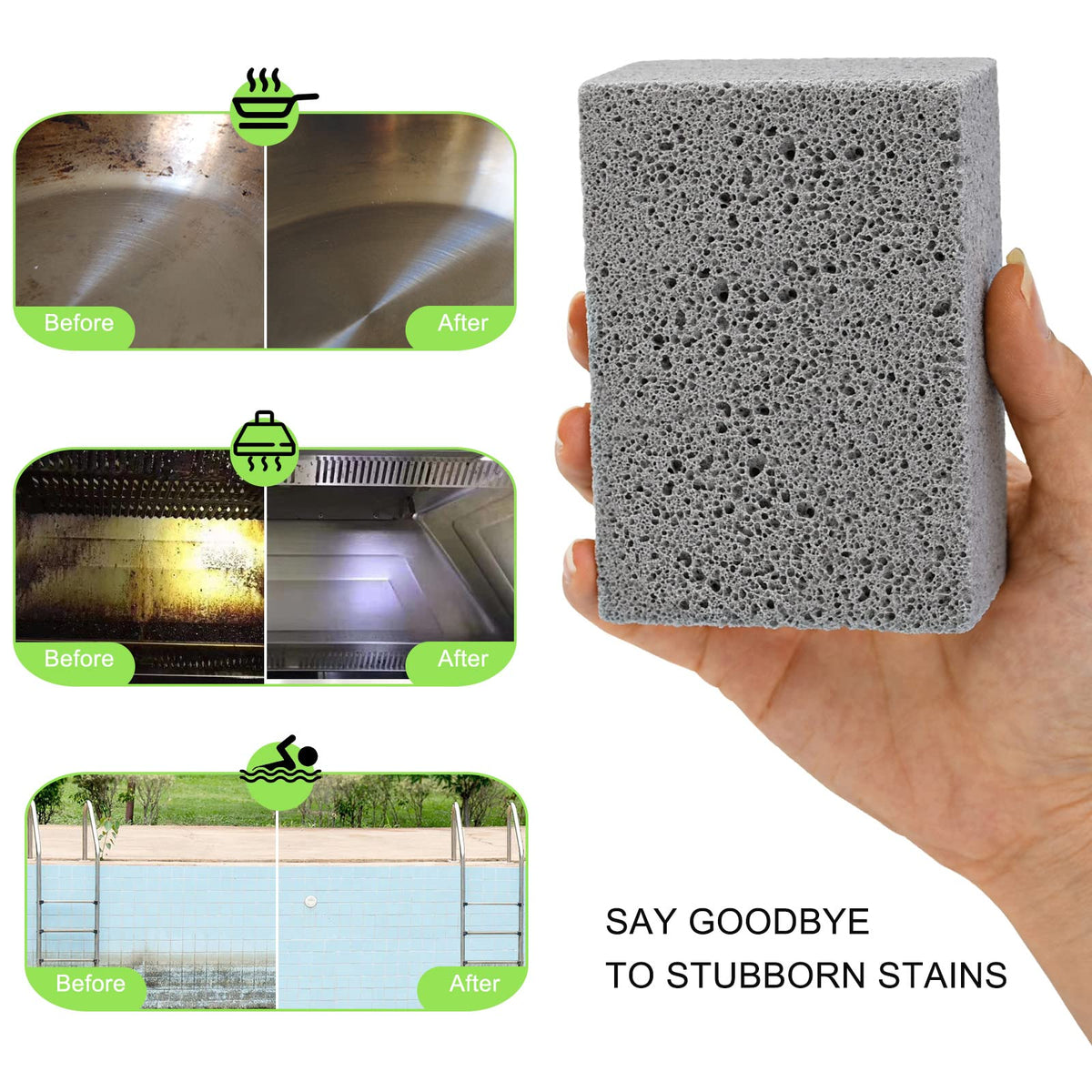 BBQ Grill Cleaning Brick Pumice Grill Stone Block for Removing Grease Stains on Grill Griddle Racks