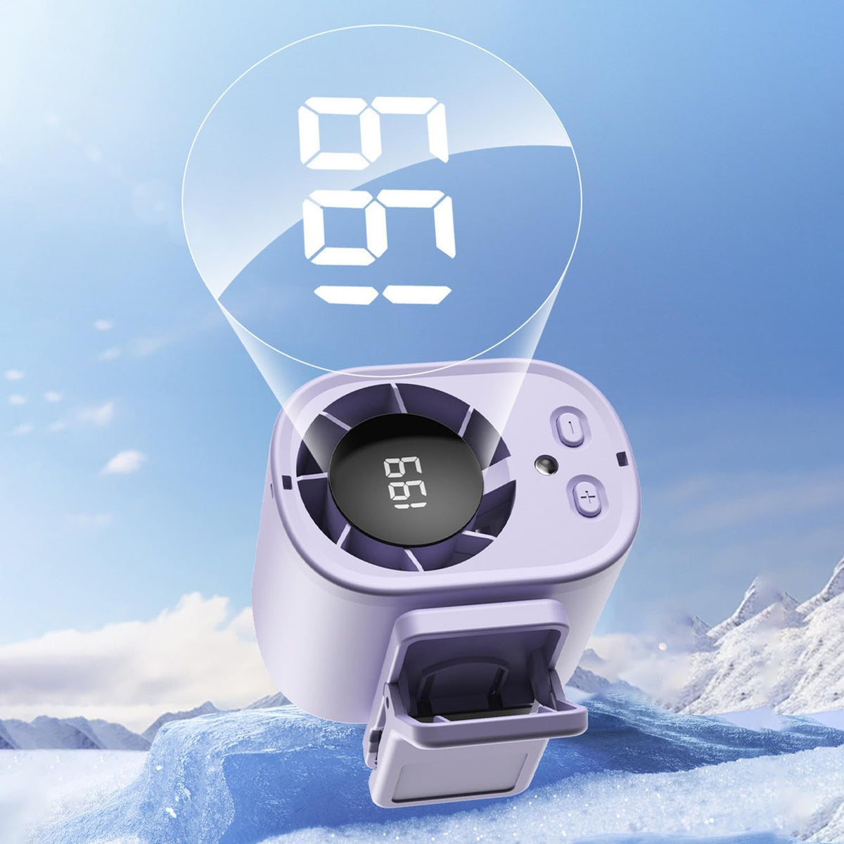 Portable Clip On Rechargeable Fan with 360° Rotation, 100 Speed Control and USB Charging for Indoor and Outdoor Use