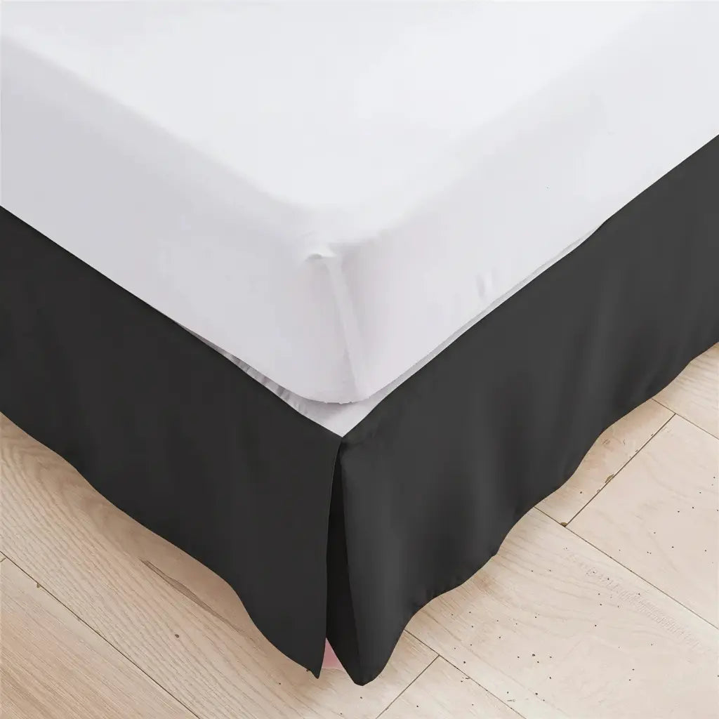European Style Queen Bed Skirt Brushed Cloth Solid Color Dust Ruffle for 1.5m Beds
