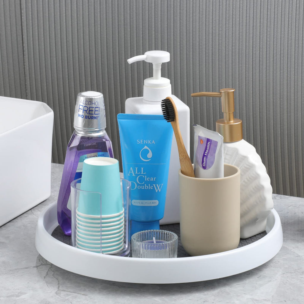 Rotating Spice Rack Turntable Organizer for Kitchen Cabinet Pantry and Countertop Storage (2 Small & 2 Big Racks Pack)