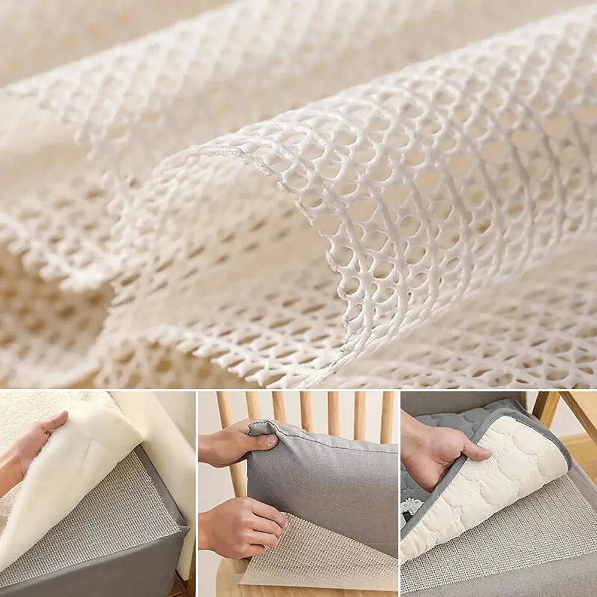Non-Slip Rug Grip Mat for Hardwood Floors and Area Rugs