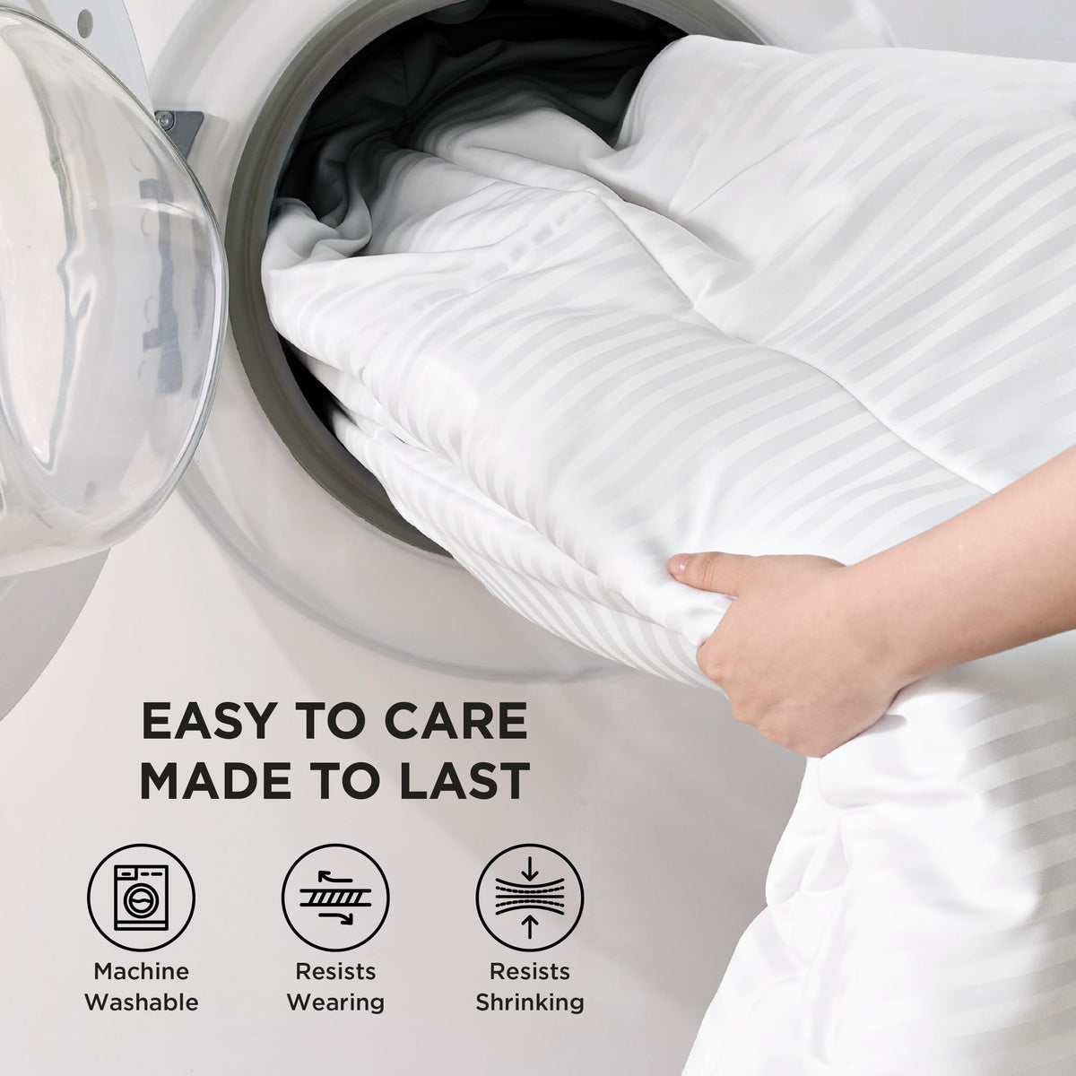 Lightweight Cooling Summer Comforter with Quilted Box Stitch and 8 Tabs for Summer Bedding Use