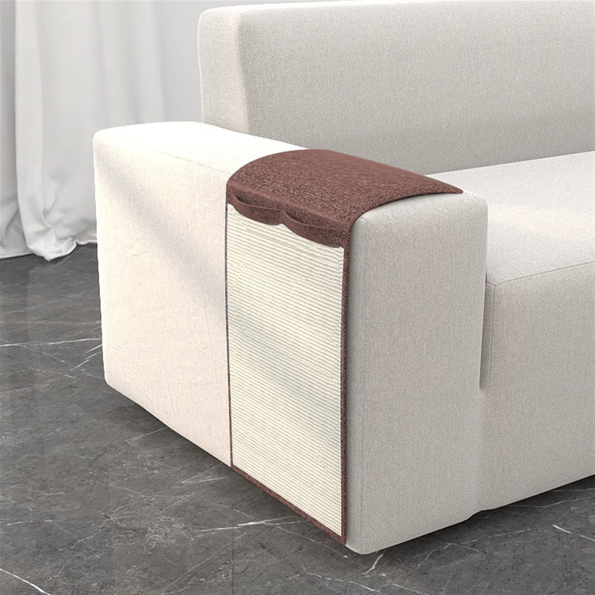 Furniture Protectors from Cats Large Sisal Scratching Mat for Sofa Corners and Upholstery Protection