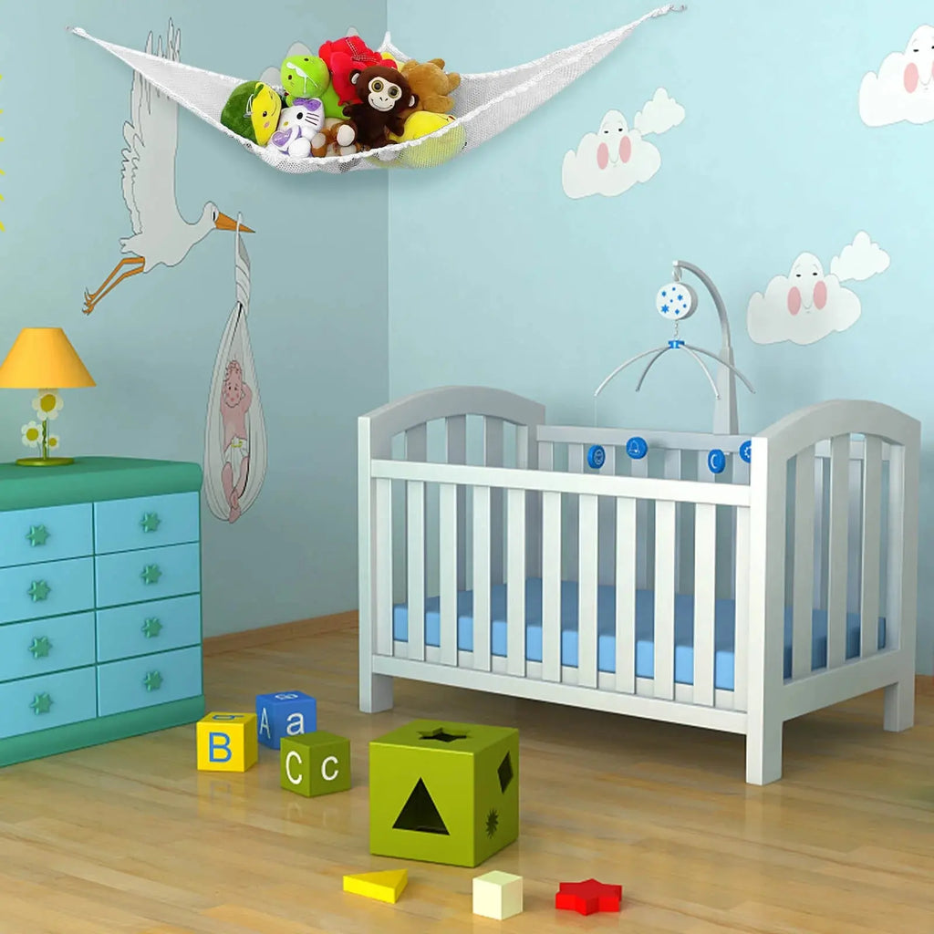 Corner Toy Hammock Net for Stuffed Animal Storage