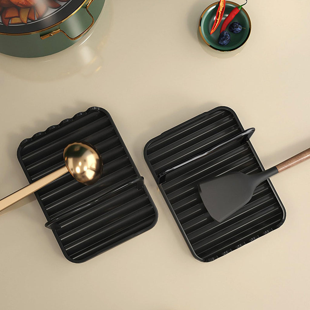 Foldable Pot Lid Holder and Spoon Rest for Kitchen Counter