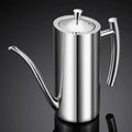 Drip-Proof Oil Dispenser with 304 Stainless Steel Pot Design for Cooking Oil Sauce and Vinegar Storage