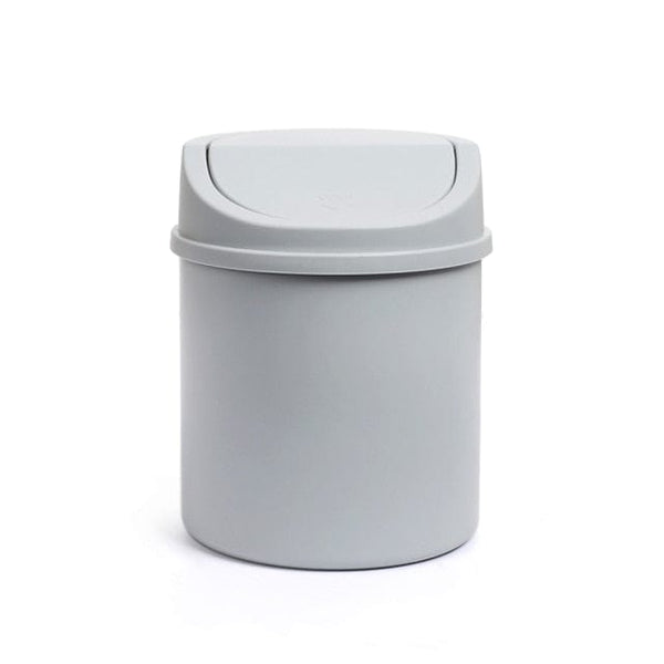 Mini Desktop Trash Bin with Lid for Desk Workspace