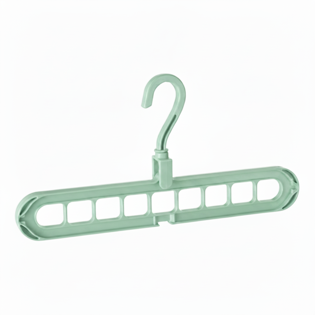 Foldable Cascade Closet Hanger with Multi Hole Space Saving Design for Wardrobe Organization
