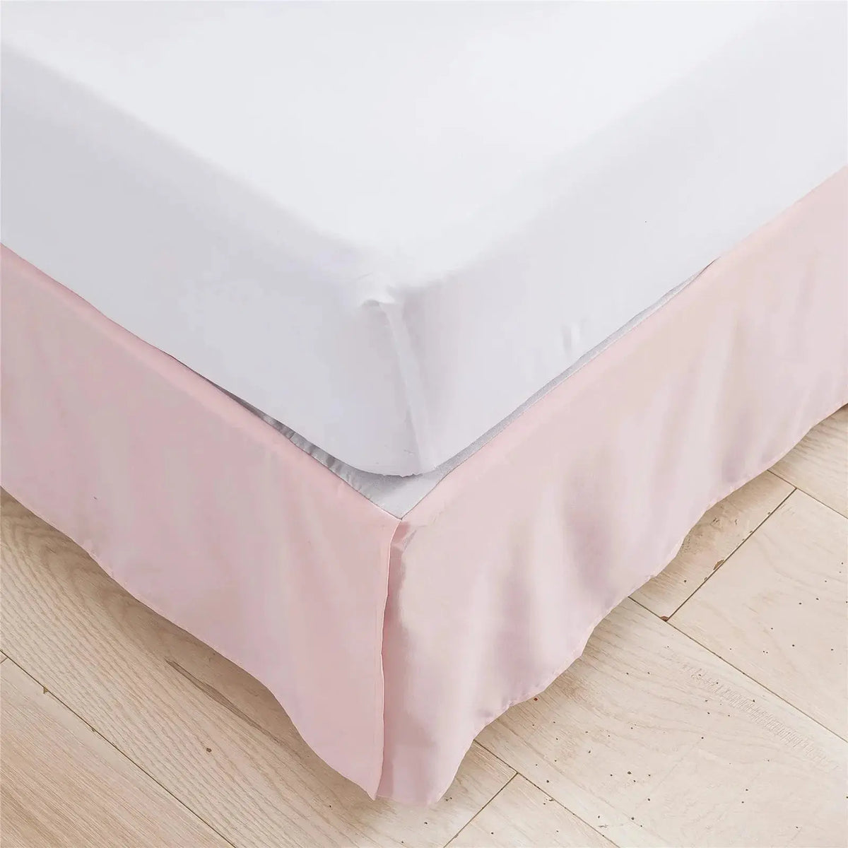 European Style Queen Bed Skirt Brushed Cloth Solid Color Dust Ruffle for 1.5m Beds