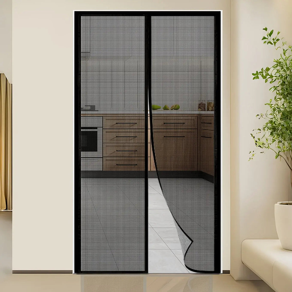 Magnetic Mosquito Door Screen Curtain for Patio Entry