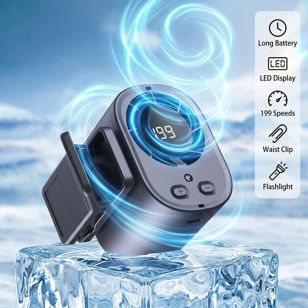 Portable Clip On Rechargeable Fan with 360° Rotation, 100 Speed Control and USB Charging for Indoor and Outdoor Use