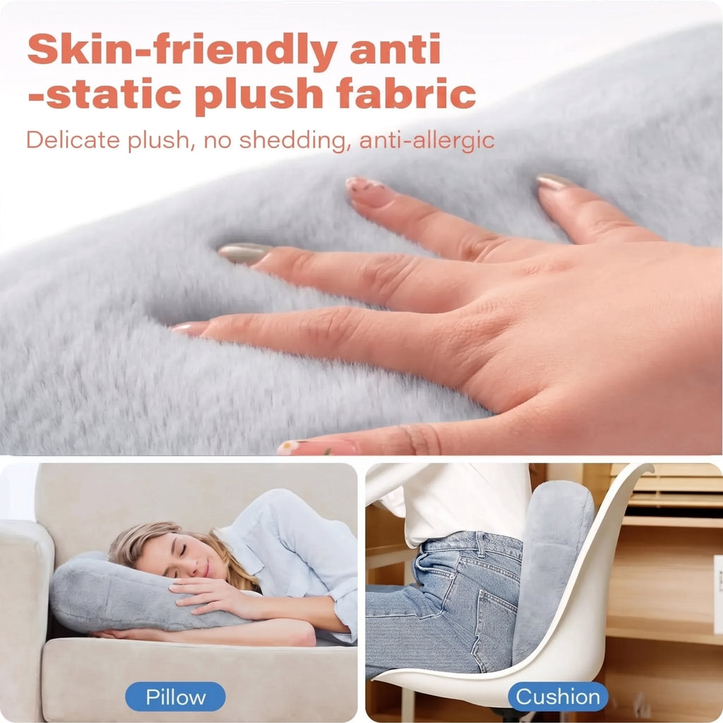 Tablet Pillow Stand with Adjustable Holder and Dual Removable Trays for Reading and Media Use