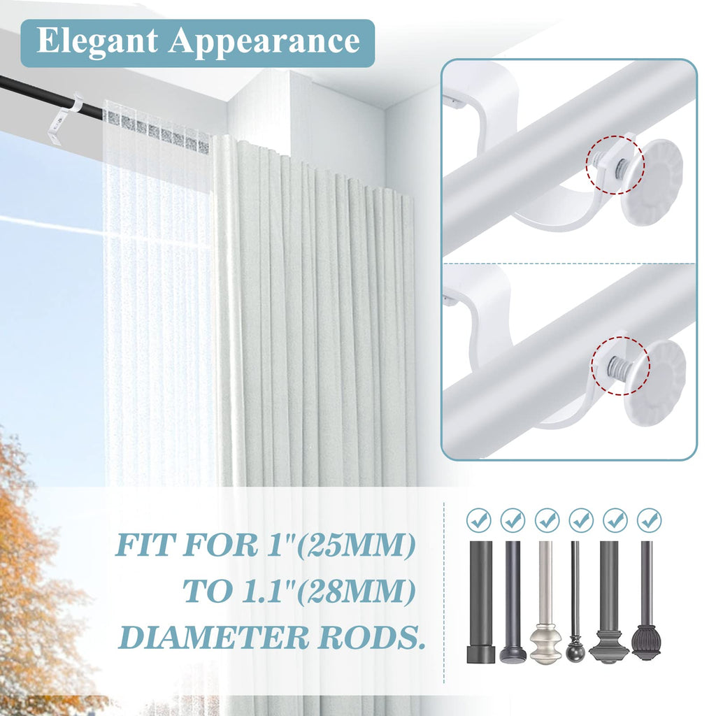 Elegant Curtain Bracket with Adjustable Iron Design for Home Curtain Installation