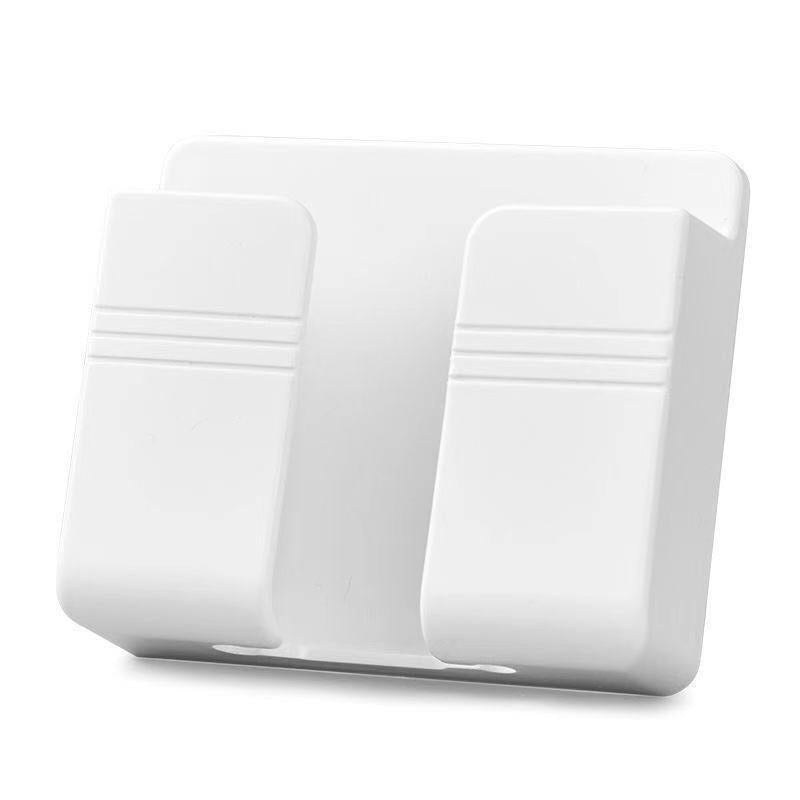 3 Pcs Wall Device Holder with Adhesive Storage Box Design for Phones Remotes and Charging Plugs