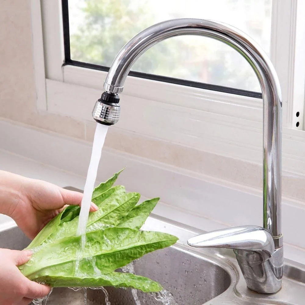 360 Degree Swivel Faucet Aerator with Dual Spray Modes and Water Saving Design for Kitchen Sink Use