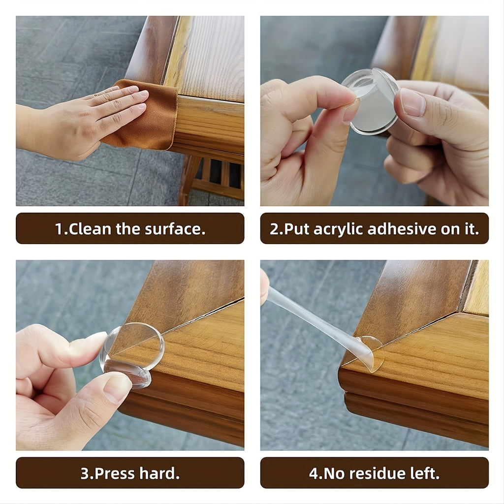 Safety Silicone Table Corner and Edge Protectors for Children, Furniture, and Electric Sockets, Soft Anticollision Guard Covers