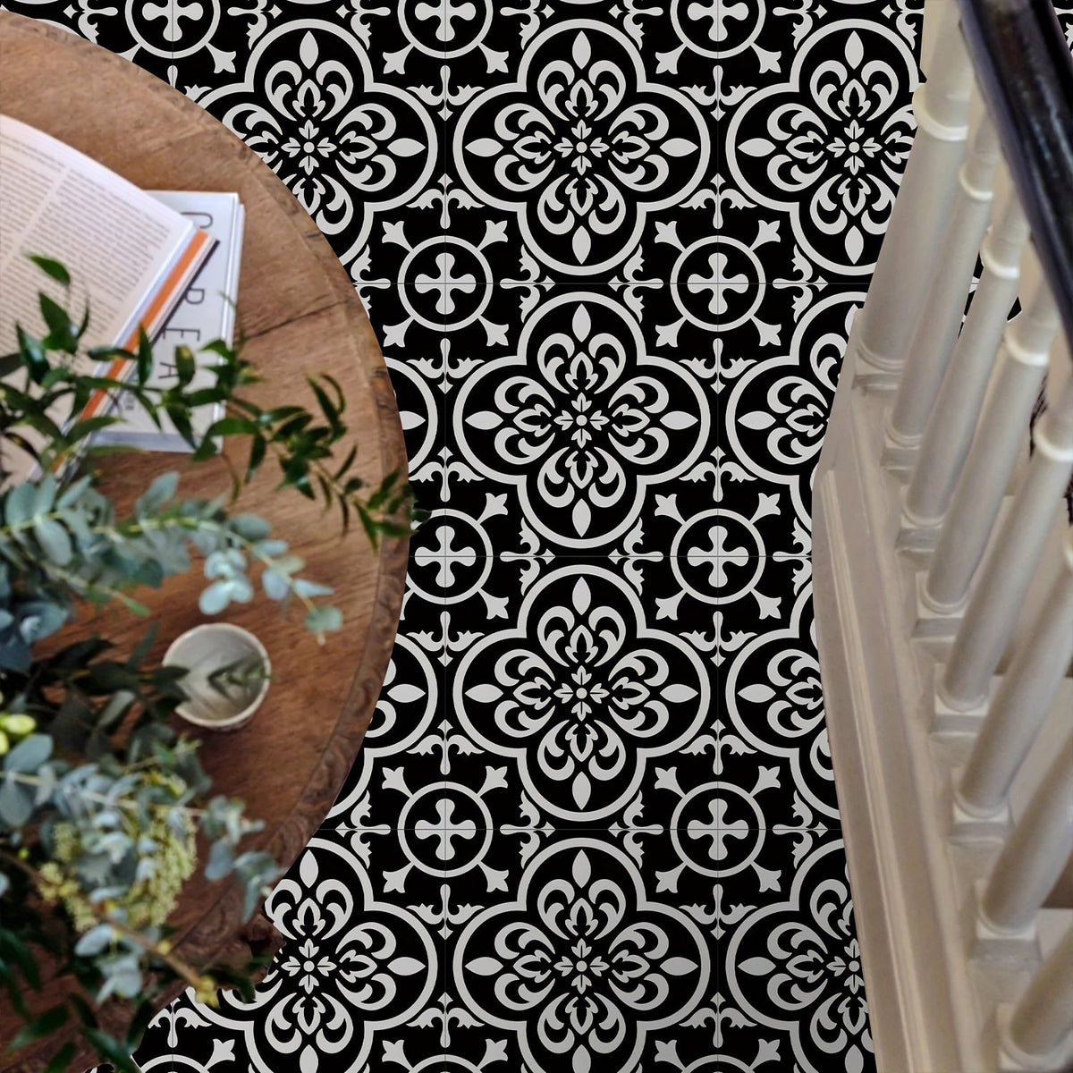 Peel Tile Stickers with Waterproof PVC Design for Kitchen and Bathroom Decoration