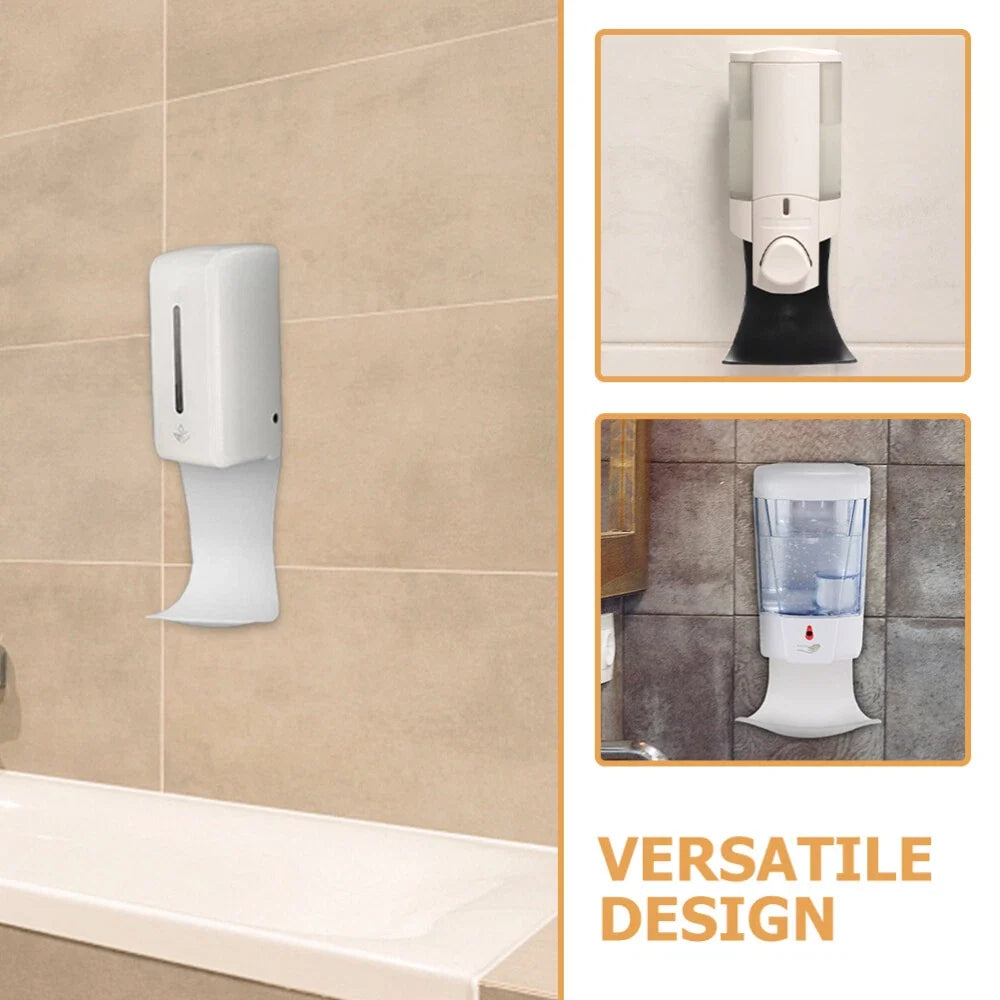 2 Pcs Soap Dispenser Drip Tray with Wall Mounted Catcher Design for Bathroom Sinks and Countertop Areas