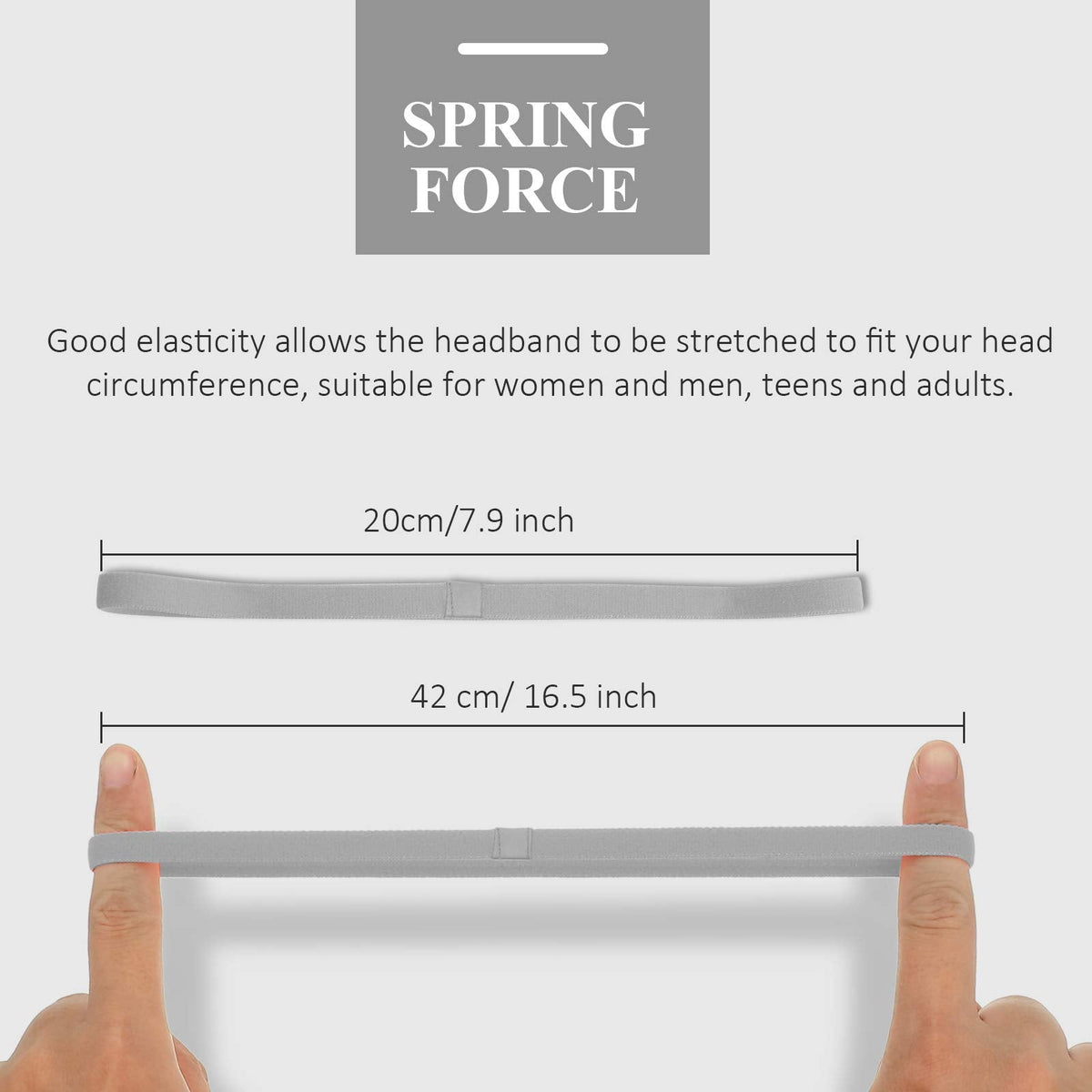 4Pcs Elastic Sports Headbands with Non Slip Design and Stretch Fit for Daily Exercise and Active Wear