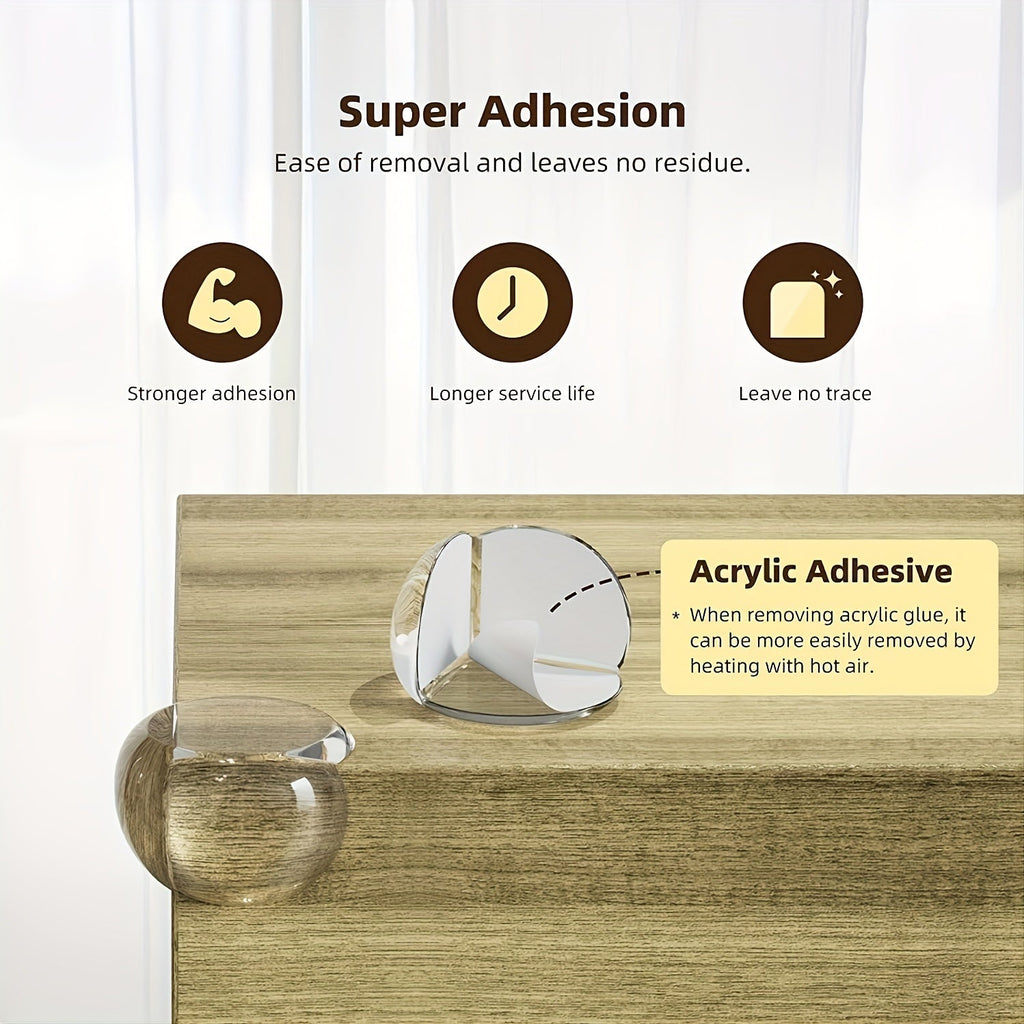 Safety Silicone Table Corner and Edge Protectors for Children, Furniture, and Electric Sockets, Soft Anticollision Guard Covers
