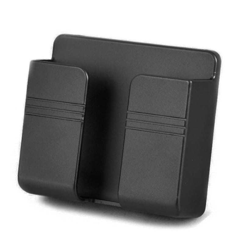 3 Pcs Wall Device Holder with Adhesive Storage Box Design for Phones Remotes and Charging Plugs