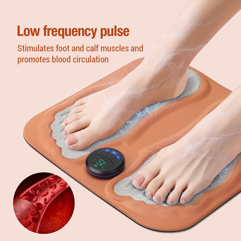Foot Massage Pad with Remote Control and Adjustable Modes for Daily Relaxation Use
