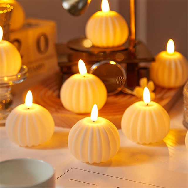 Cube Simulated LED Candle Light with Decorative Flameless Design for Home Décor and Ambient Lighting
