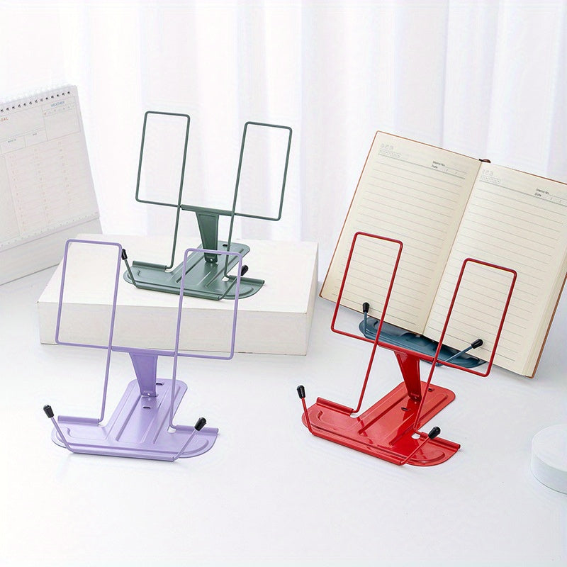 Adjustable Desk Book Stand Portable Cookbook Textbook Holder