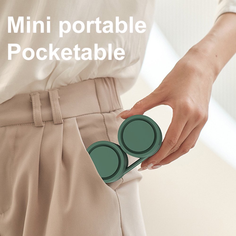 Portable Foldable Neck Fan with USB Rechargeable Battery, Bladeless Design and Adjustable Airflow for Everyday Cooling