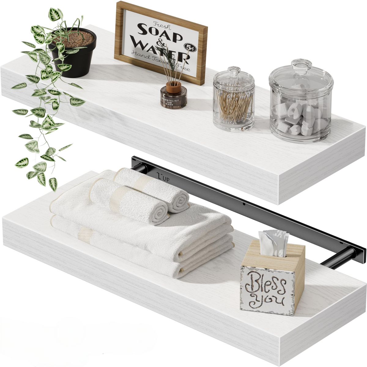 Wooden Floating Shelf for Home Display Storage