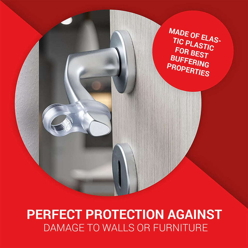 Transparent PVC Door Stopper Pads with Buffer Design for Home Office Bedroom and Wall Protection
