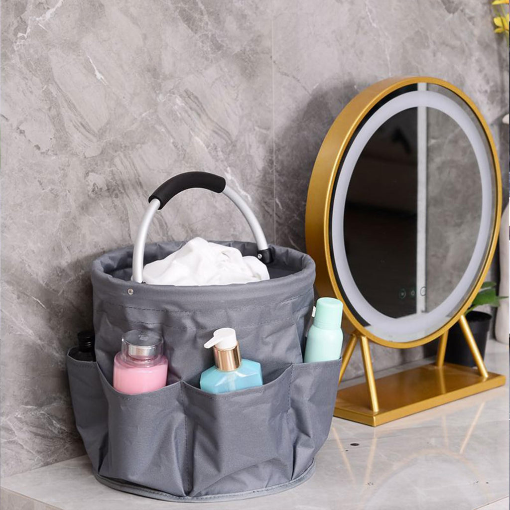 Large Folding Utility Storage Tote with Handle Design for Cleaning Supplies Picnic and Outdoor Organization
