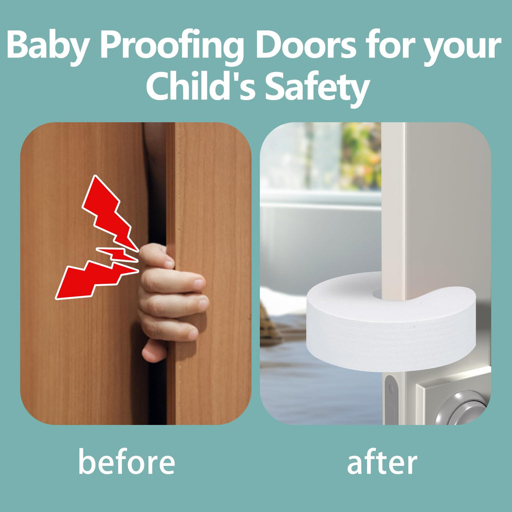 Foam Door Guards with Soft Anti Slam Design for Child Safety and Finger Protection