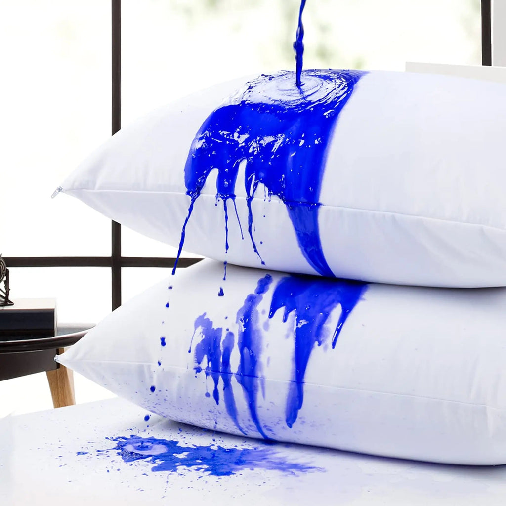 Waterproof Zippered Pillow Cover Protector for Allergy and Dust Protection