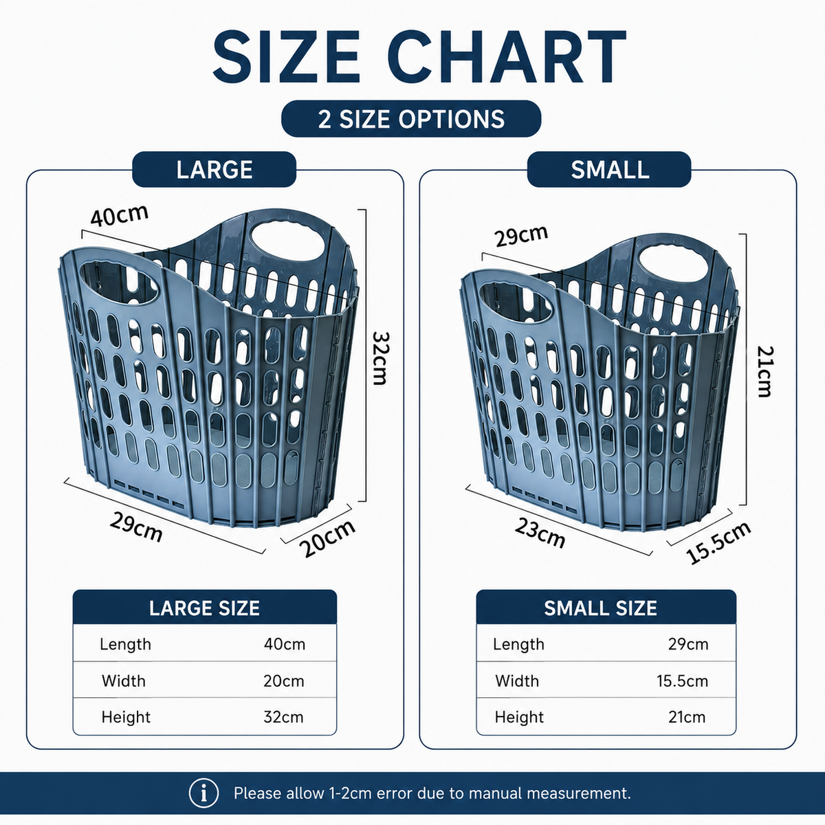 Foldable Laundry Hamper Portable High Capacity Clothes Basket