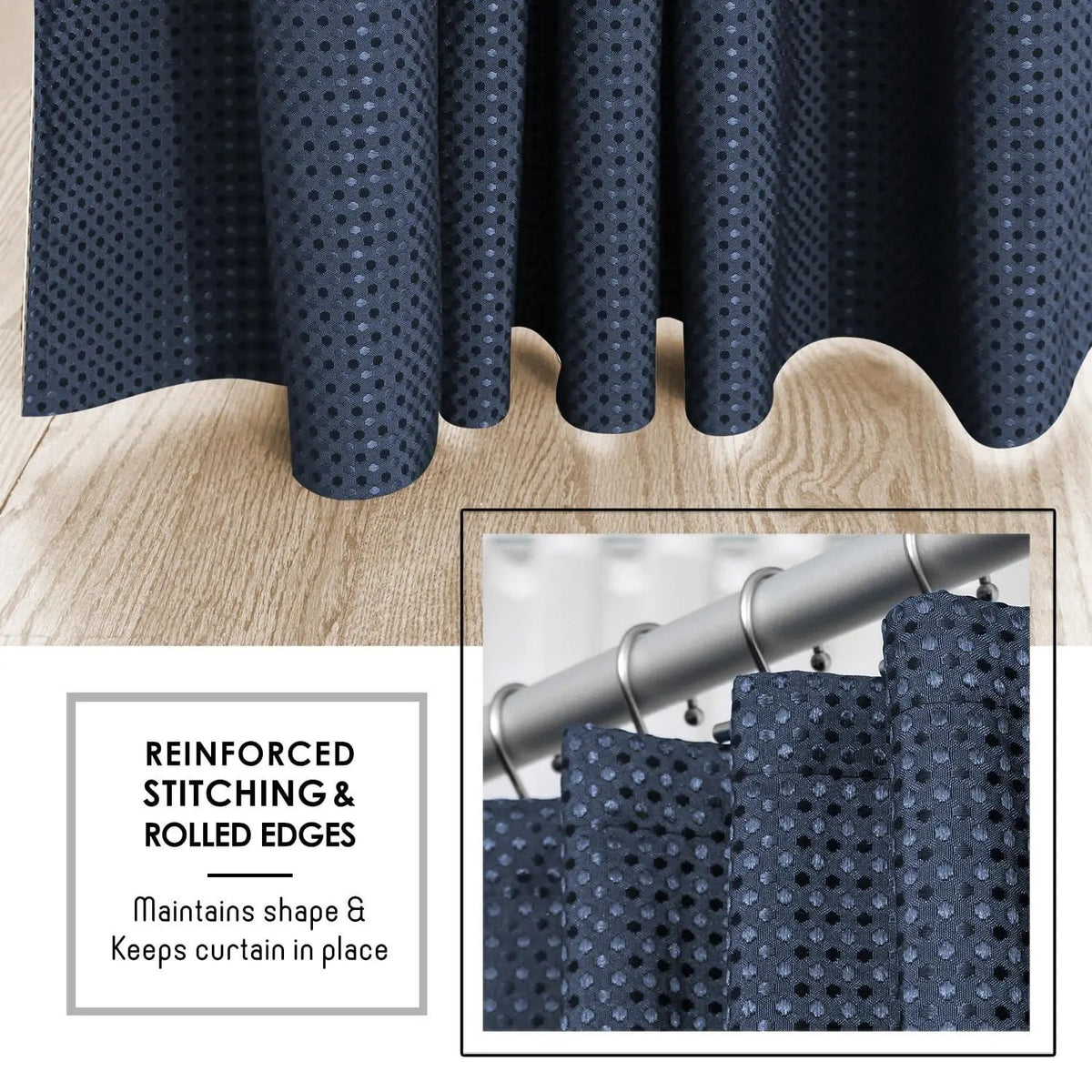 Blackout Curtain Set with Thermal Coated Lining for Bedroom, Living Room, and Home Privacy Control