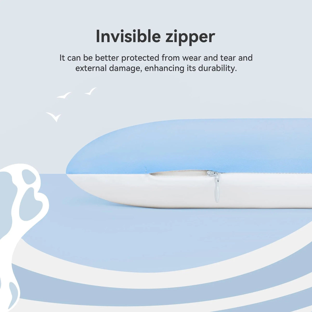 Hyper Slim Memory Foam Pillow with Thin Flat Design for Stomach and Back Sleepers