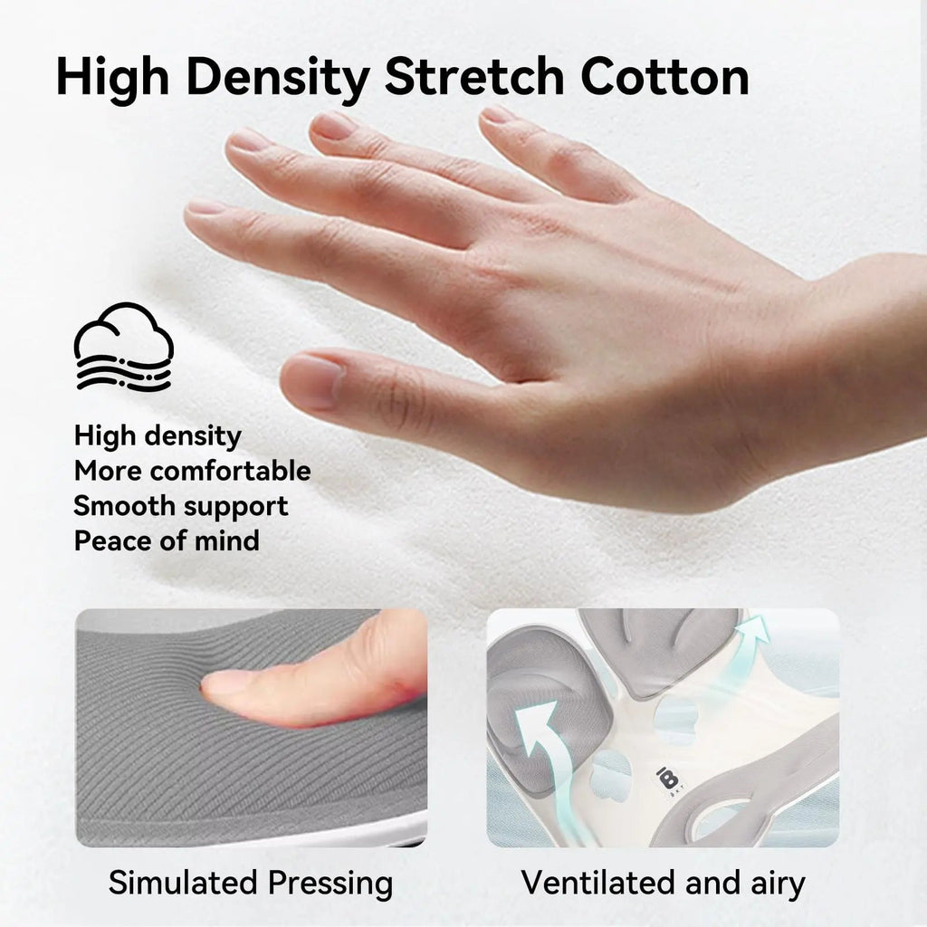 Portable Lumbar Support Cushion with Ergonomic Design for Office Chairs