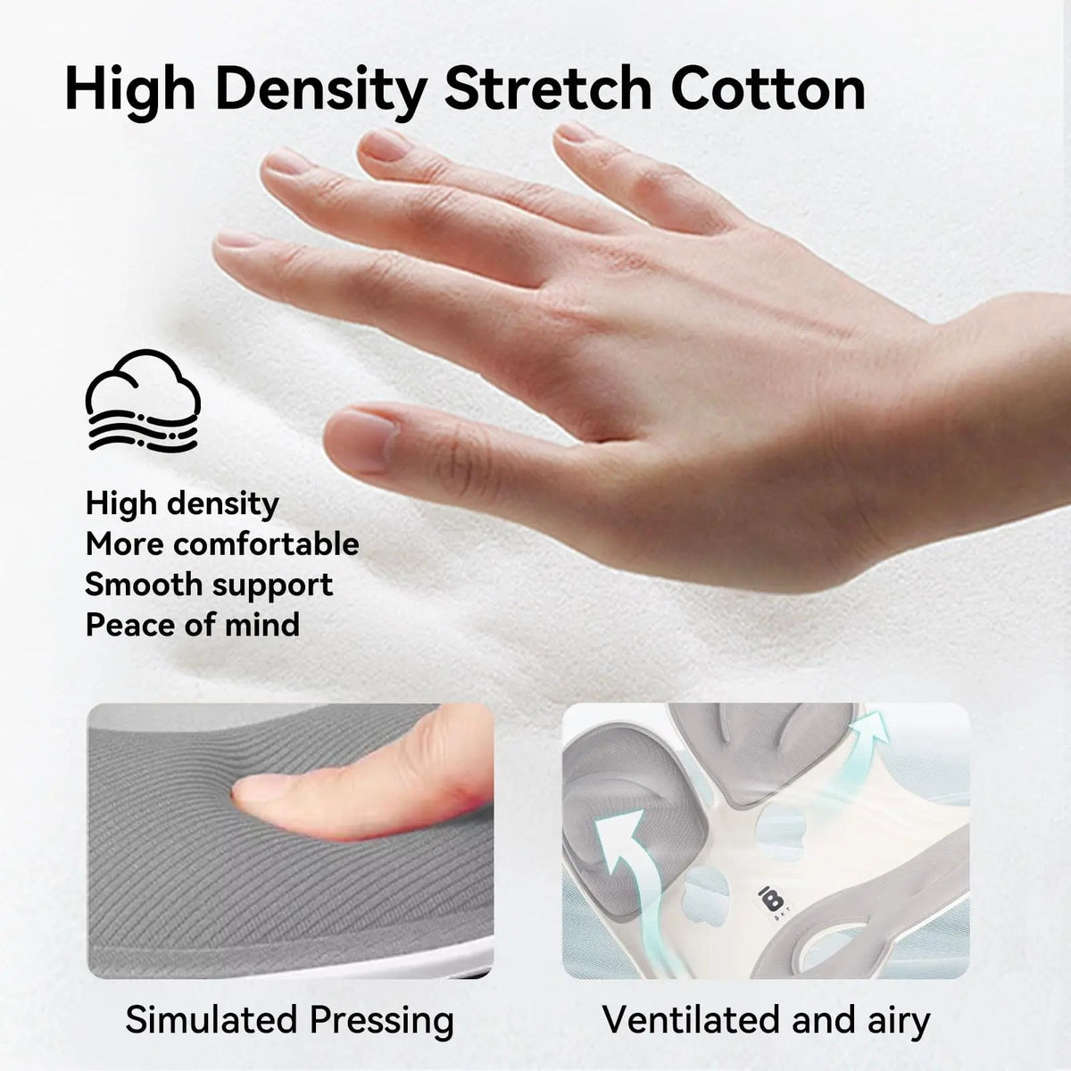 Portable Lumbar Support Cushion with Ergonomic Design for Office Chairs