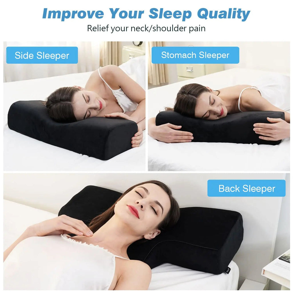 High-Density Memory Foam Support Pillow for Lash Extension and Beauty Treatments