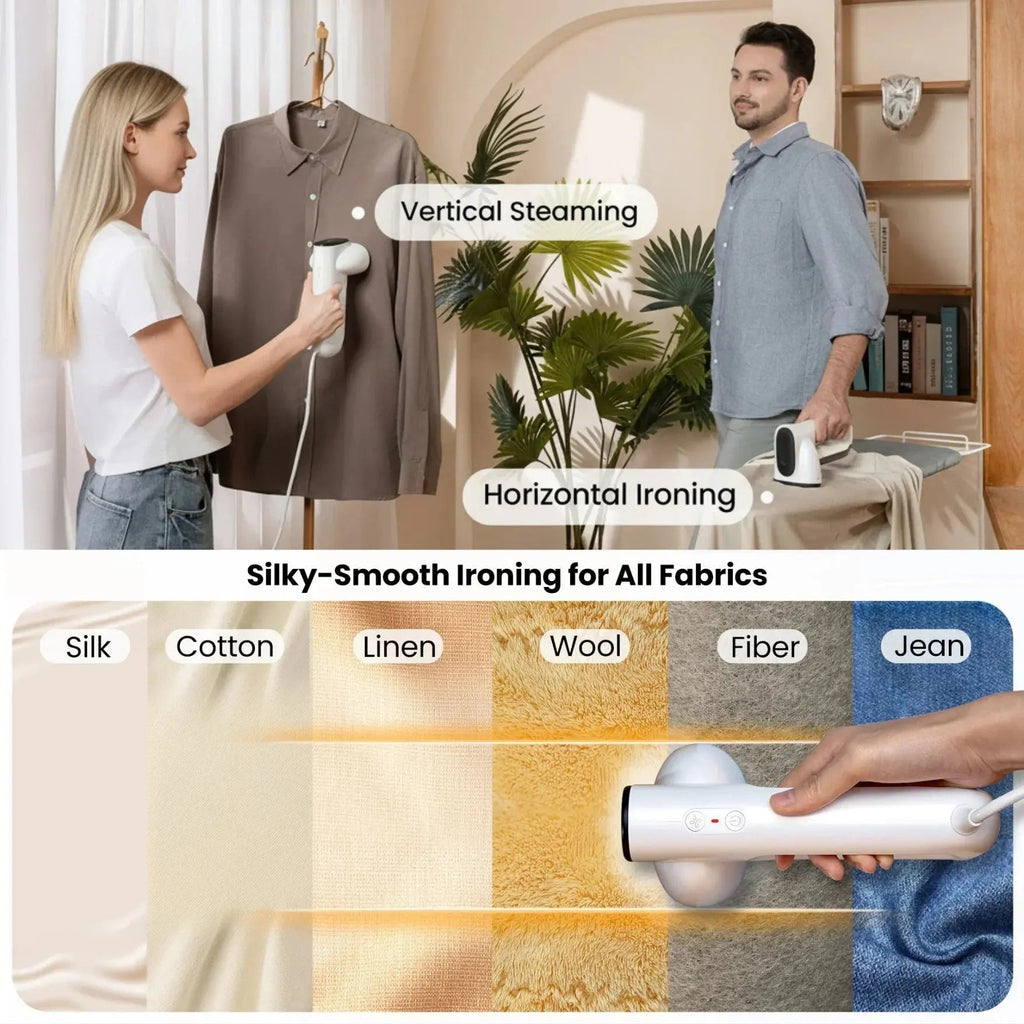Best Handheld Steam Cleaner with AirIron Technology for Effortless, Wrinkle-Free Clothes
